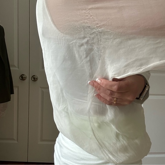 Silk Dolman Sleeve Blouse - Picture 6 of 8